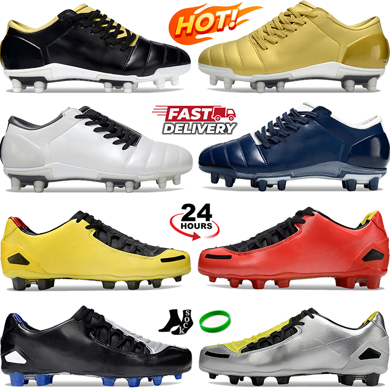 Football boots designer soccer cleats Total 90 3 FG Sneakers soccer shoes Outdoor Sports Womens Mens Sneakers for men Black Gold Green Flats Soft Spike Trainers