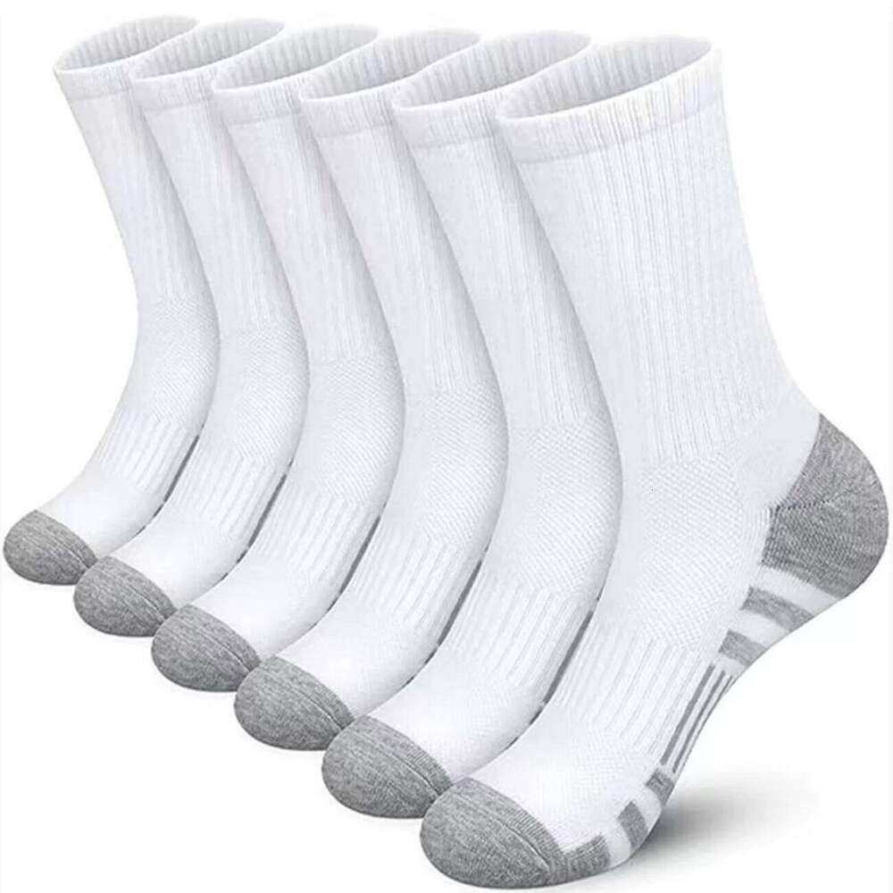 5Pairs Men's Outdoor Gym Socks High Quality Comfortable Soft Ground-Gripping Football Large Size New Style Z260314