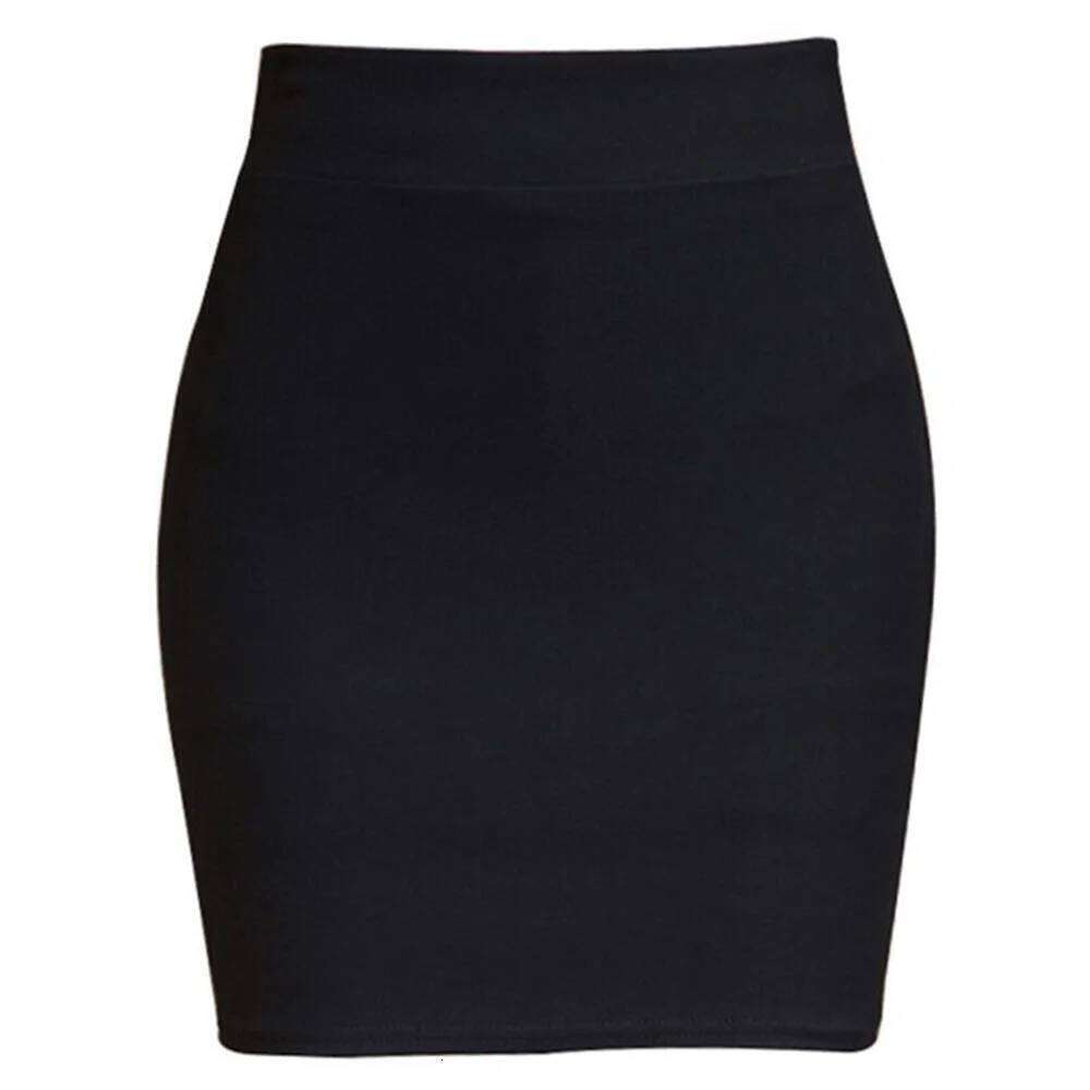 Women Clothing Business Casual Solid Color High Waist Pencil Skirt Summer All-match Slim Mini Dress Office Ladies Black Skirts Z260314
