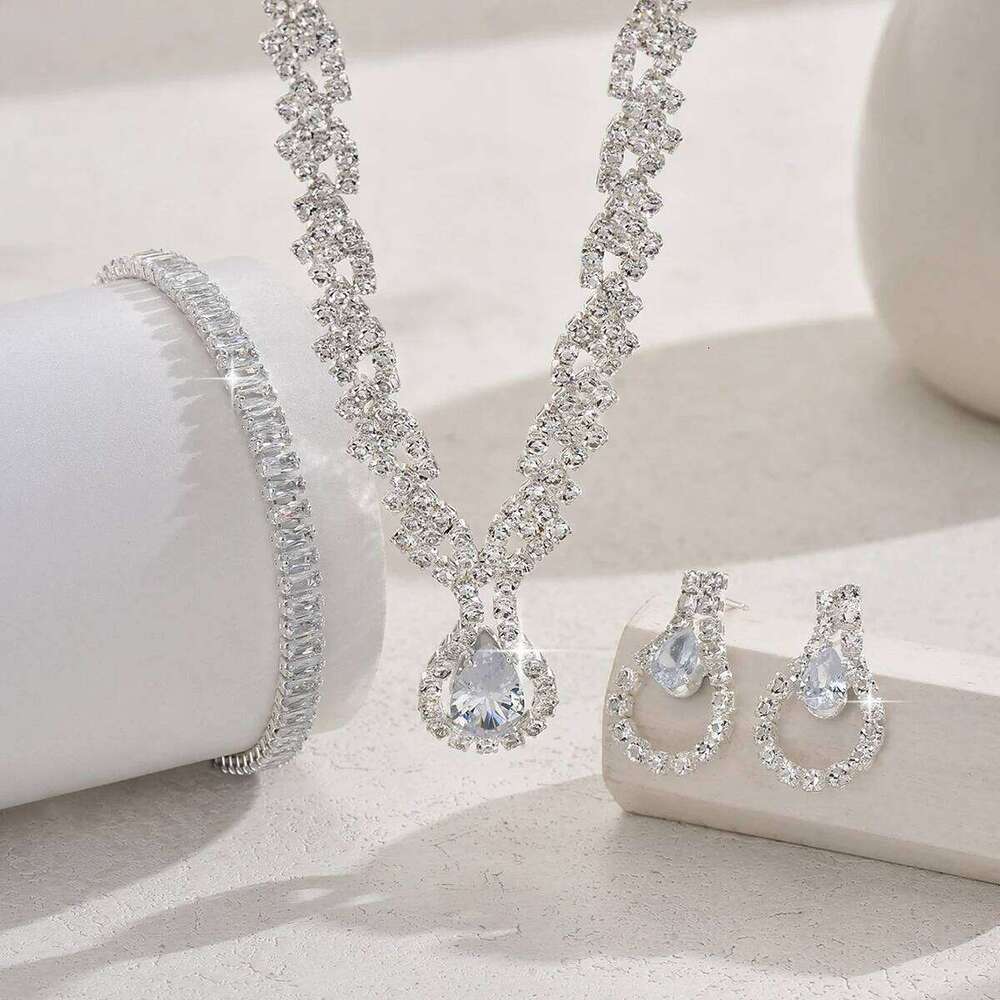 3/4PC women's fashion earrings, necklaces, bracelets, jewelry sets, wedding banquets, parties, holiday gifts Z260313