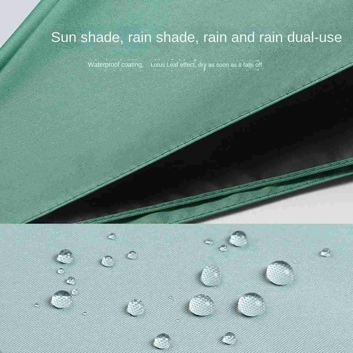 Capsule Umbrella Portable Mini Sunshade Sunscreen Rain Umbrella Black Rubber Alloy Handle Foldable Sun Rain Dual Use H260314