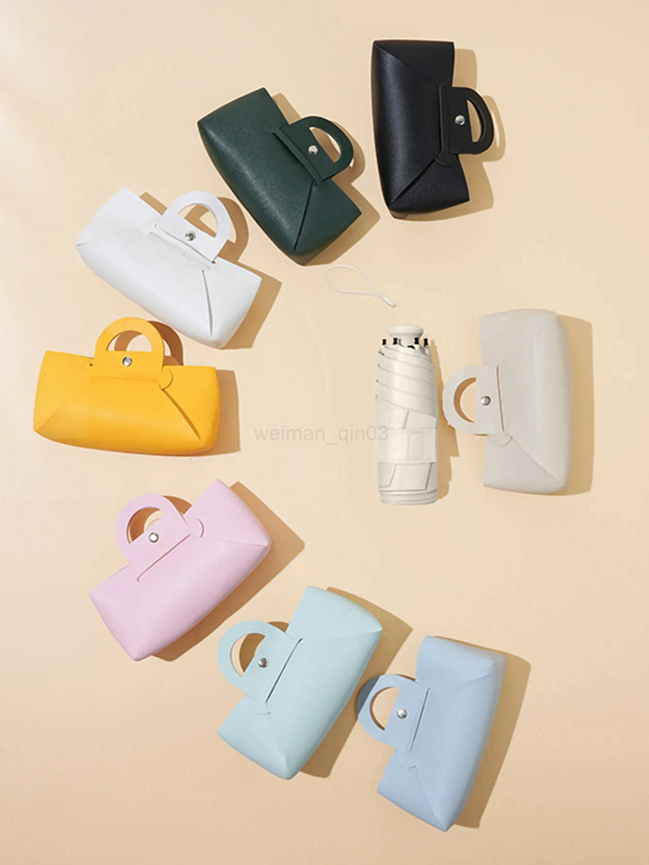 Super Mini Pocket Compact 5 Folding Umbrella Sun Anti UV Protection Lightweight 6 Ribs Folding Rain Windproof For Travel H260314