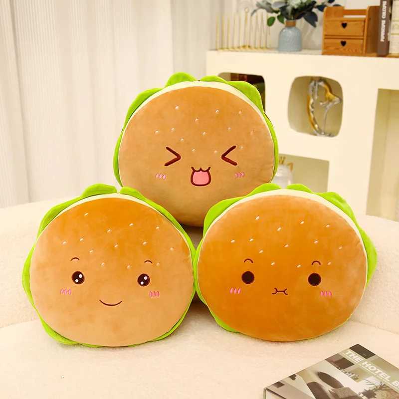Simulation Hamburger Fries Children Girl Doll Hamburger Fries Plush Toy Pizza Snack Pillow Sofa Ornaments Toy Y260314