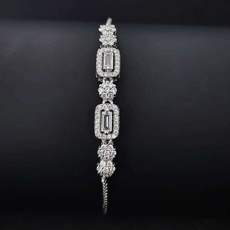 2024 New Arrival Fashion Silver Color Bracelet Bangle for Women Christmas Gift Jewelry Wholesale S026 Z260313