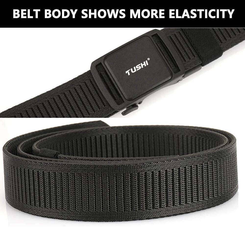 TUSHI New Men's Elastic Belts Unisex Casual Woven for Men Outdoor Training Work with Jeans Belt of Women Accessories Z260226