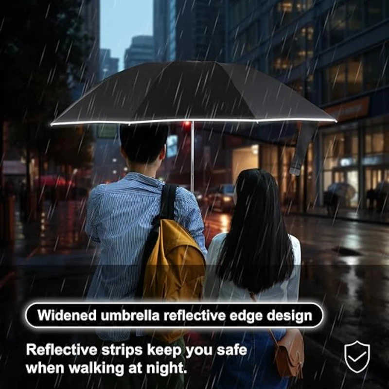 Windproof Automatic Folding Mens UmbrellaPassword Lock Buckle Enlarged ThickCar Reverse Wind Resistant Double Umbrella Women H260314