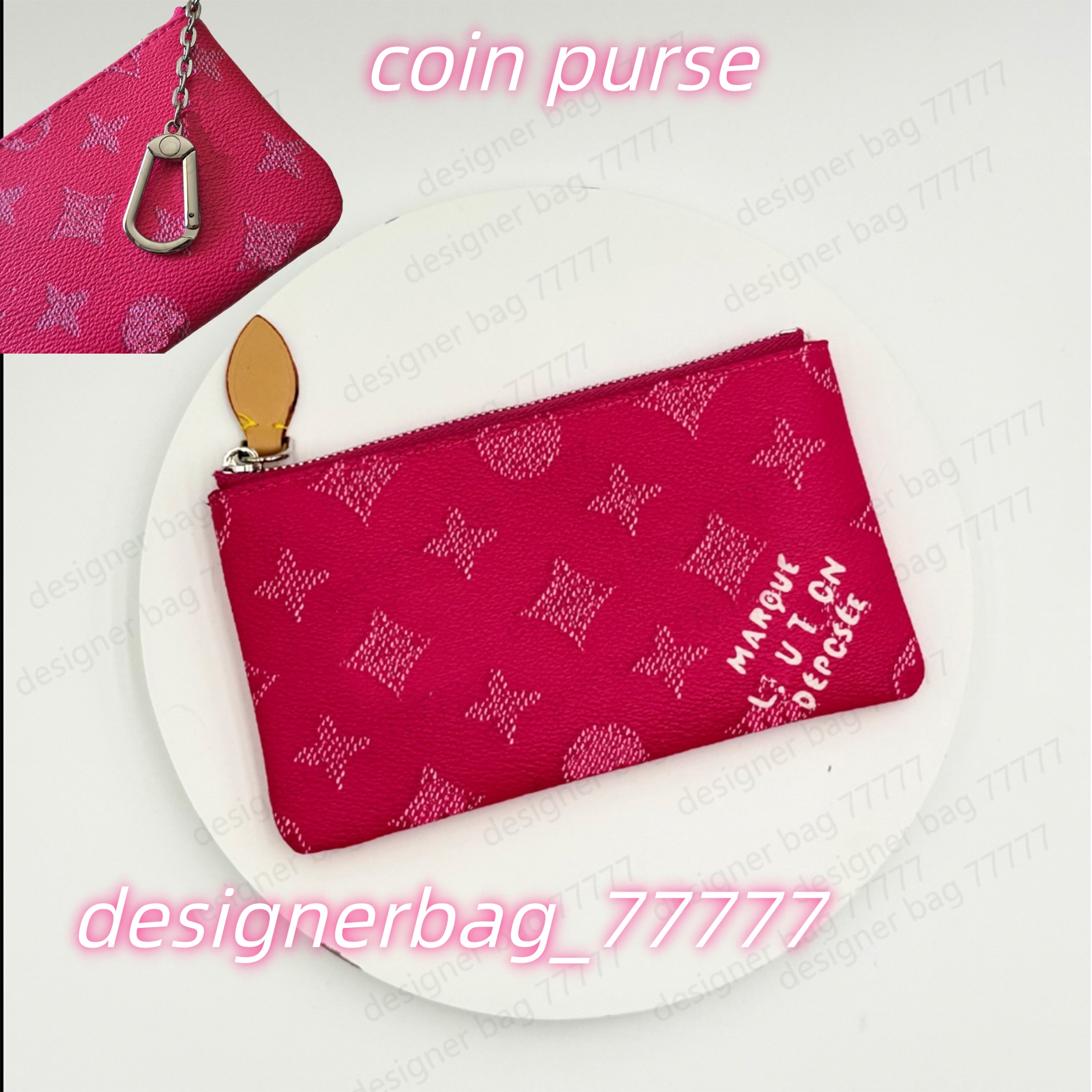 designer coin purse zippy key pouch coin fashion casual credit card holder purse Cowboy Luxury Bag Long Short Wallet with box Wholesale and retail available 27111