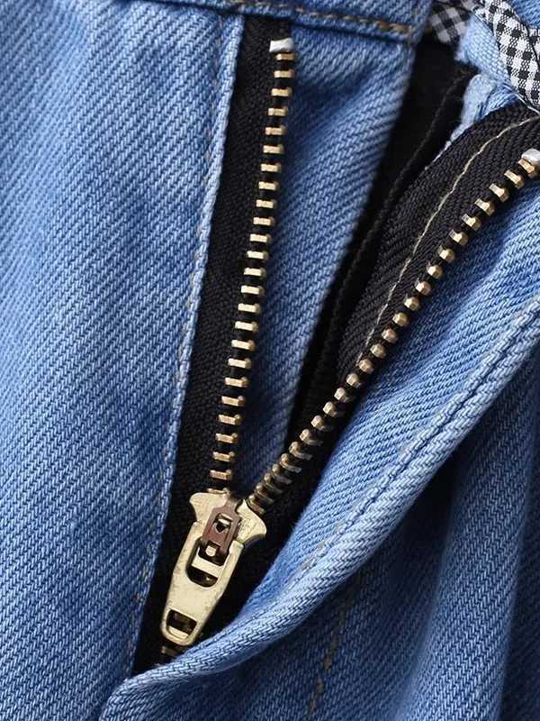 High Waist A-Line Skirt Womens plus Size Summer Jeans f-length Slimming Design Elastic Waist Umbrella Skirt M260314