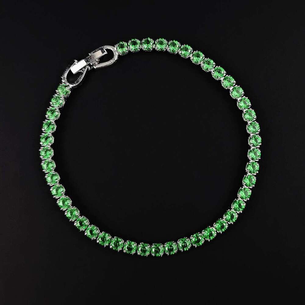 2024 New Arrival Luxury Round green color on hand Bracelet Bangle For Women Anniversary Gift Jewelry Bulk Sell S5787 Z260313