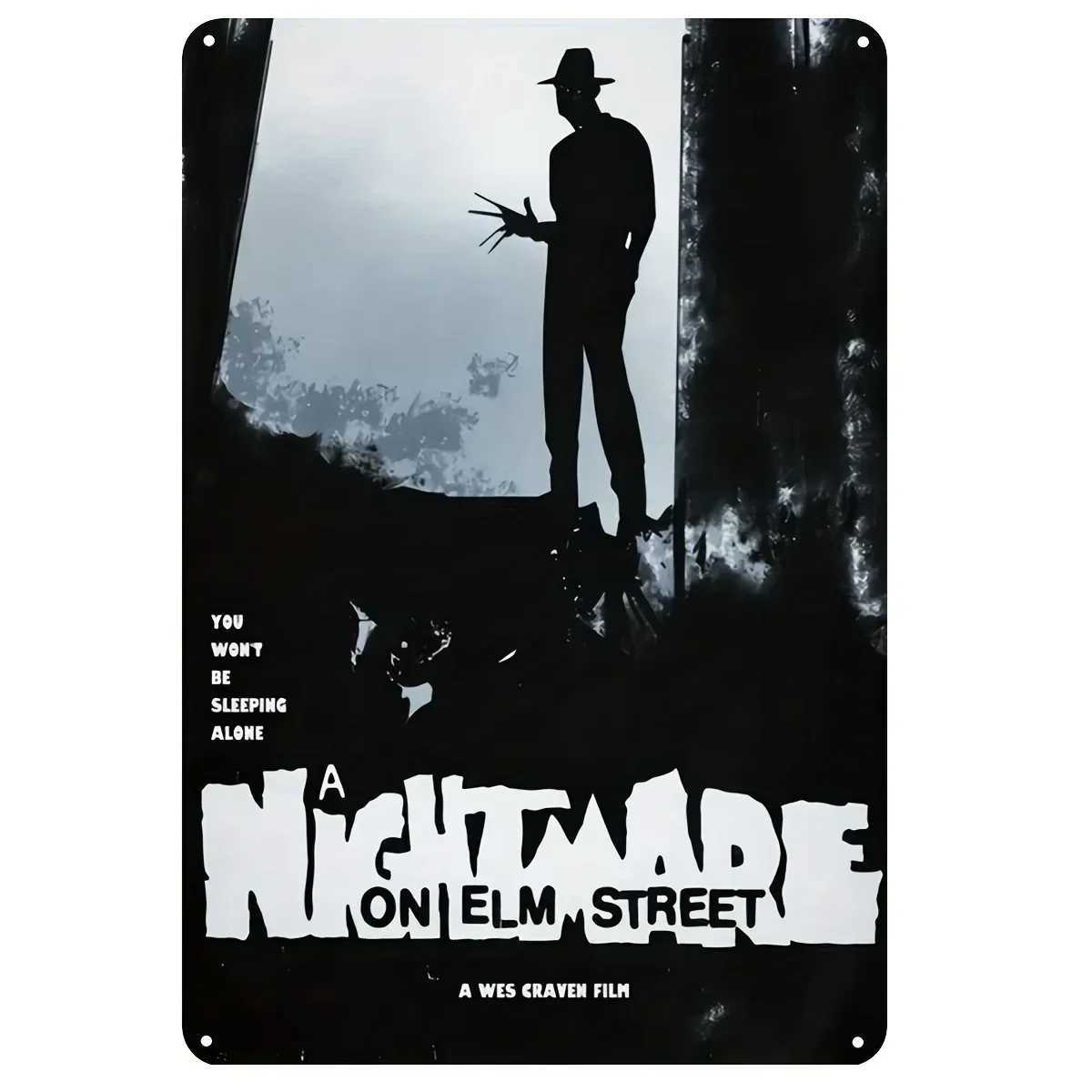 1PC Halloween Metal Sign Horror Movie Theme Shabby Iron Painting Tin Signs Wall Art Man Cave Film Theater Club Home Decoration D260314