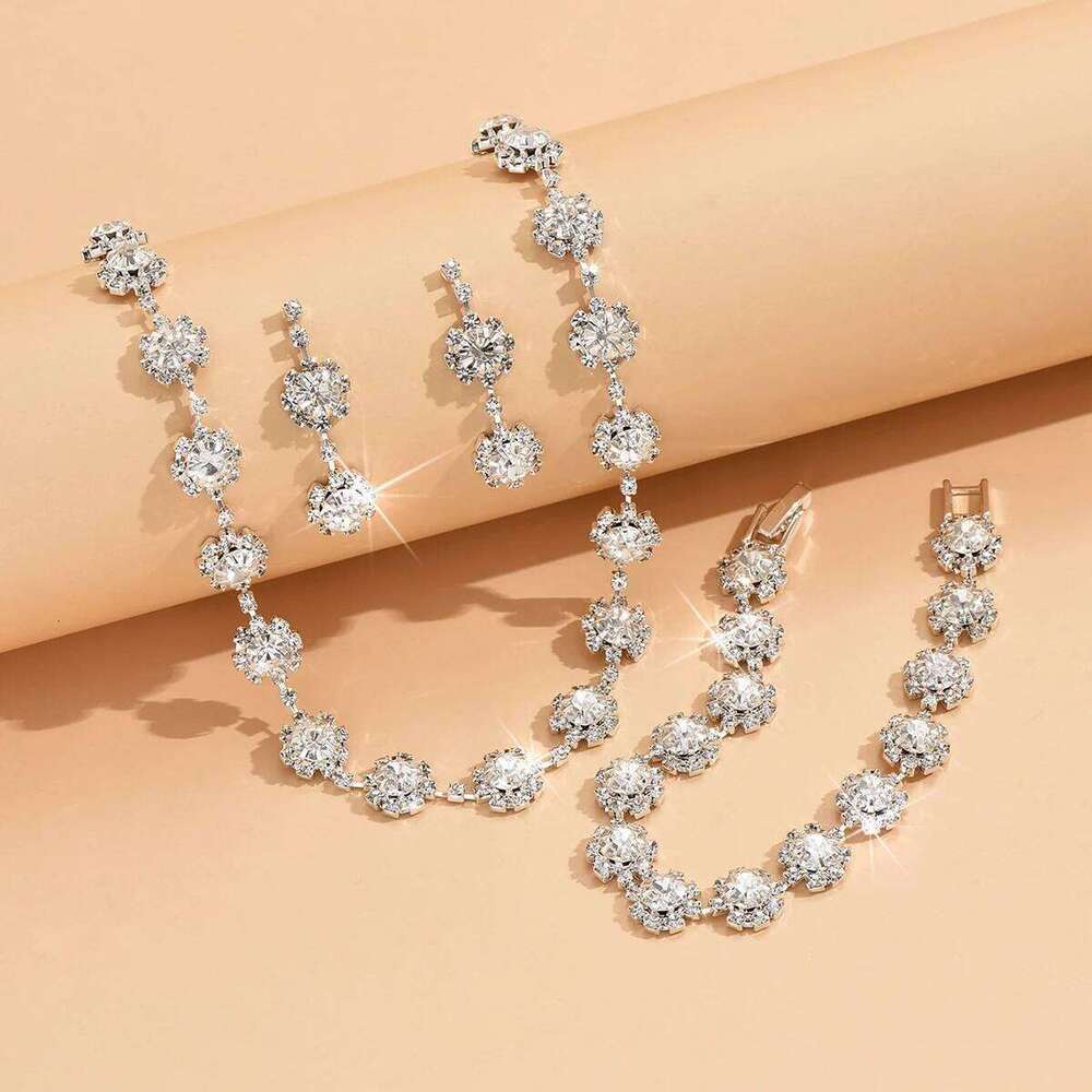4PC Women's Claw Chain Series Sunflower Flower Earrings Necklace Bracelet Jewelry Set Wedding Party Accessories Z260313