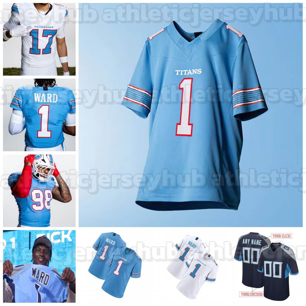 1 Cam Ward 2026 Jerseys Will Levises Tony PollardcJeffery Simmons T'Vondre Sweat Custom Stitched