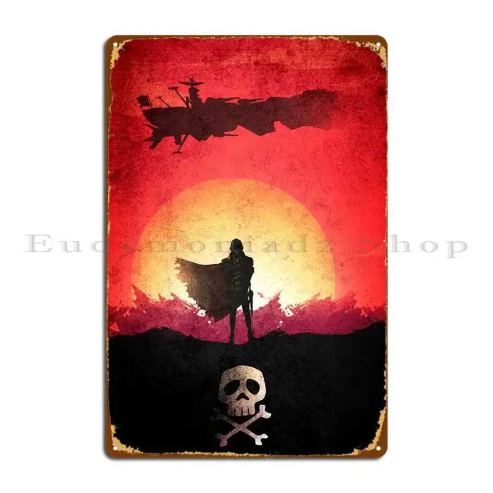HarlockTinSign Captain Harlock Metal Sign - Customize Classic Club Plaque Garage/Club Tin Poster Decor D260314