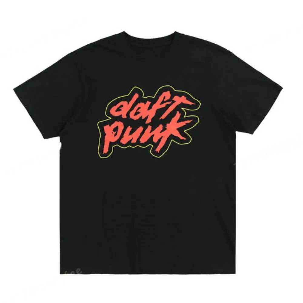Mens Daft Punk summer T-shirt cotton T-shirt womens casual wear womens solid color short sleeved unisex streetwearXJ260314