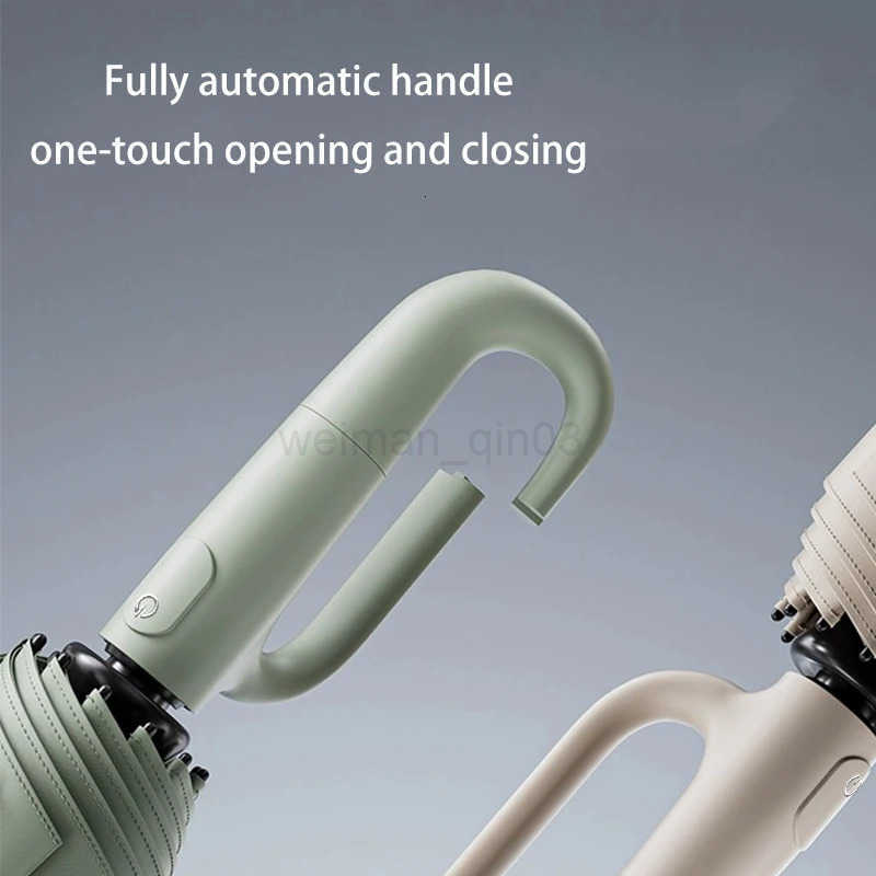 Fully automatic buckle sun umbrella for sunny and rainy days foldable and convenient rainproof sun-proof and UV-proof parasol H260314