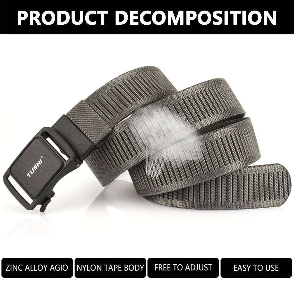 TUSHI New Men's Elastic Belts Unisex Casual Woven for Men Outdoor Training Work with Jeans Belt of Women Accessories Z260226