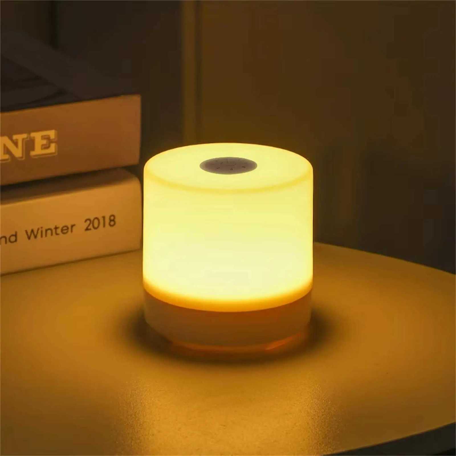 Night Lamp LED Table With Switch Rechargeable Three Colors Lights USB For Kitchen Hallway Closet Bedroom Home Touch Night Light Y260314