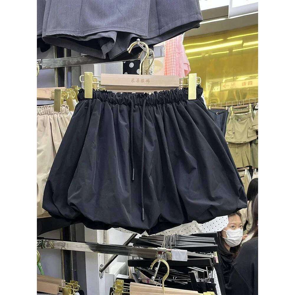 Vintage Sweet Bud Skirt Women A-line Lace-up High Waist Female Mini Faldas Ajustadas Short Skirts with Lining Dropship Z260314