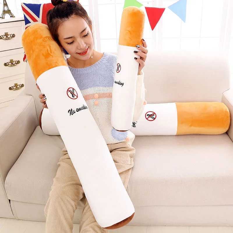 Nice Creative Smoking Cylindrical Sleeping Cushion Cigarette Pillow Plush Toys Fashion Boyfriend Birthday Gift Y260314
