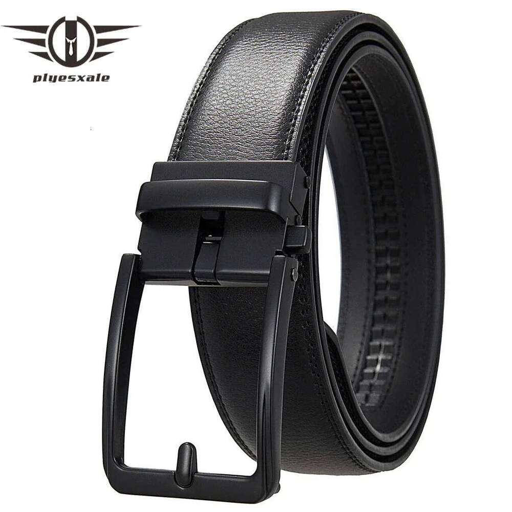 Top Quality Mens Black Belts Luxury Adjustable Genuine Leather Brown For Men 3.5cm Width Formal Suit Waist Belt Male B1338 Z260226