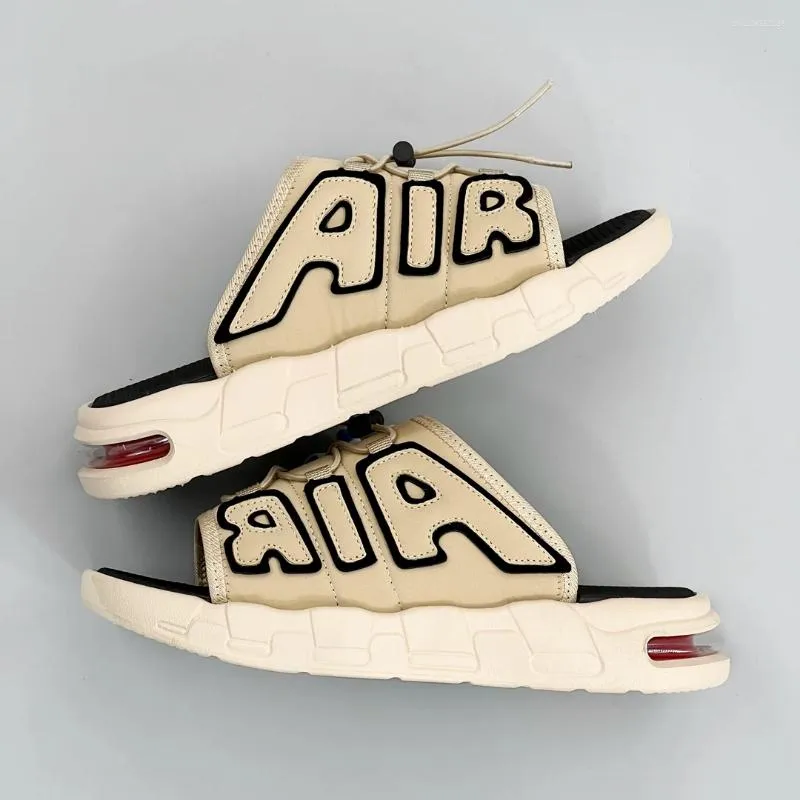 2026 Men Women Fashion Slide Sandals Non-Slip Adjustable Drawstring Beach Slippers