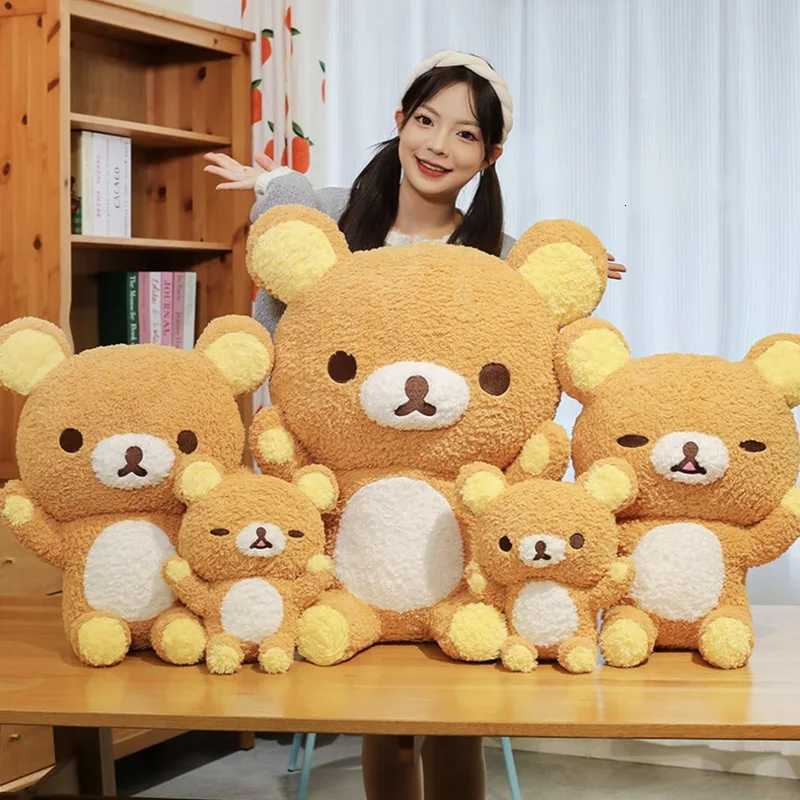 Cute Cartoon Rilakkuma Plush Doll Toys Soothing And Sleeping Dolls Hugging Bears Soft Sofa Cushion Hug Pillow Surprise Gift Y260314