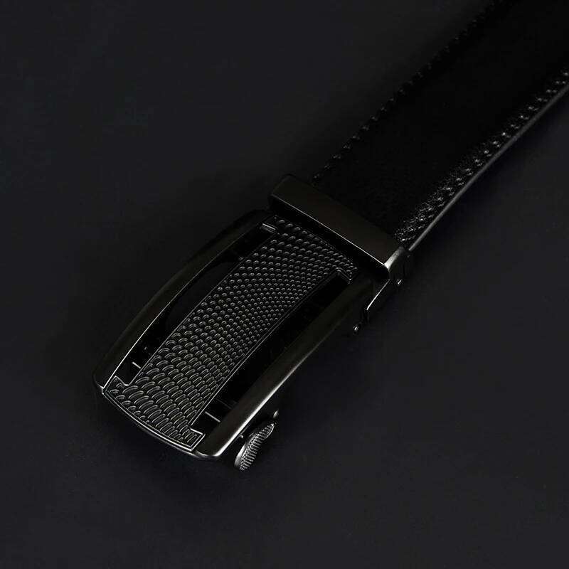 COWATHER Cow Genuine Belts for Men High Quality Cowhide Leather Automatic Male Vintage Metal Buckle Belt 110-130cm Z260226