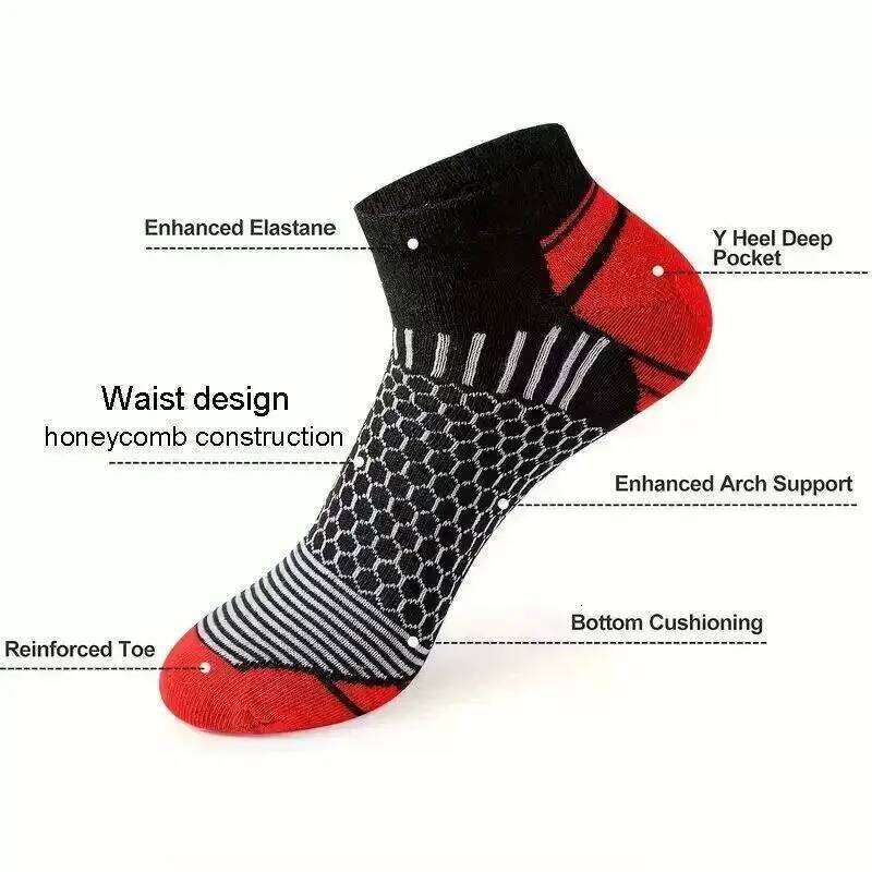 6 pairs Men's Short Sports - Moisture-Wicking, Breathable, All-Season Athletic Socks Z260314