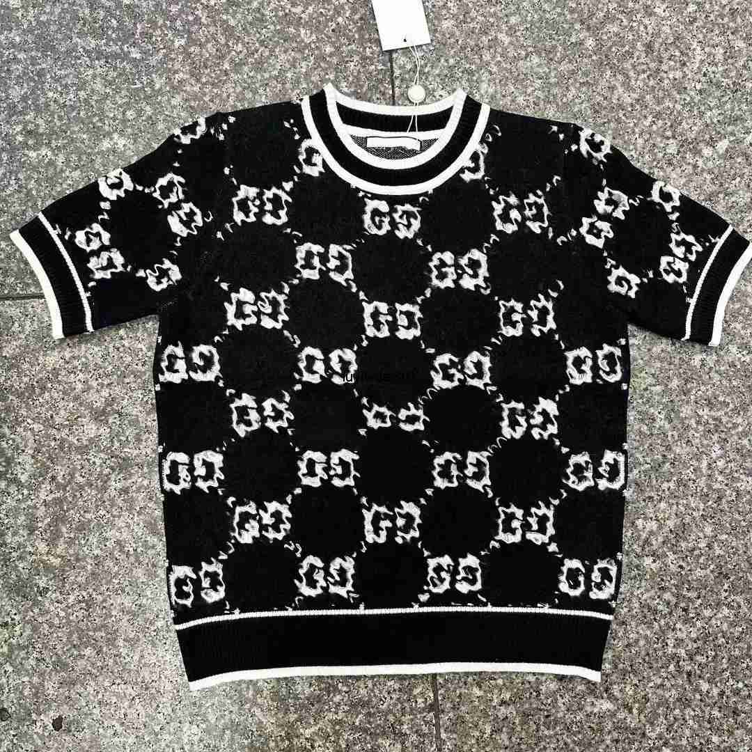 Women's T-Shirt 2026Designer Women Clothes Knitted Shirts Tops Ladies Tee Short Sleeve Luxury Womens T-shirts Summer Sweater Tshirt