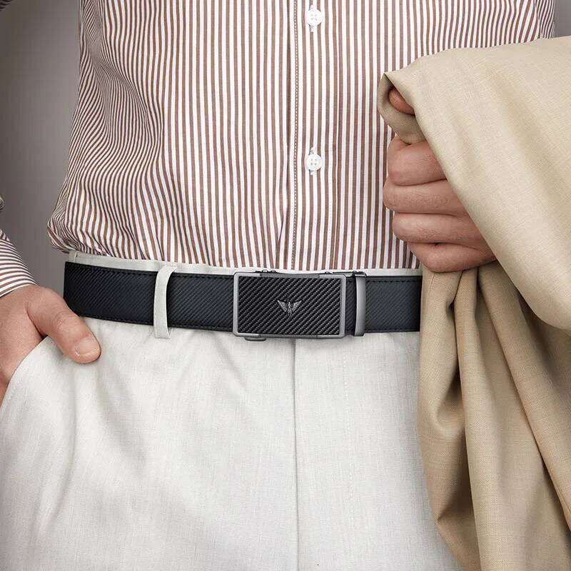 Men's Fashion Automatic Buckle Simple Business Personalized Belt Z260226