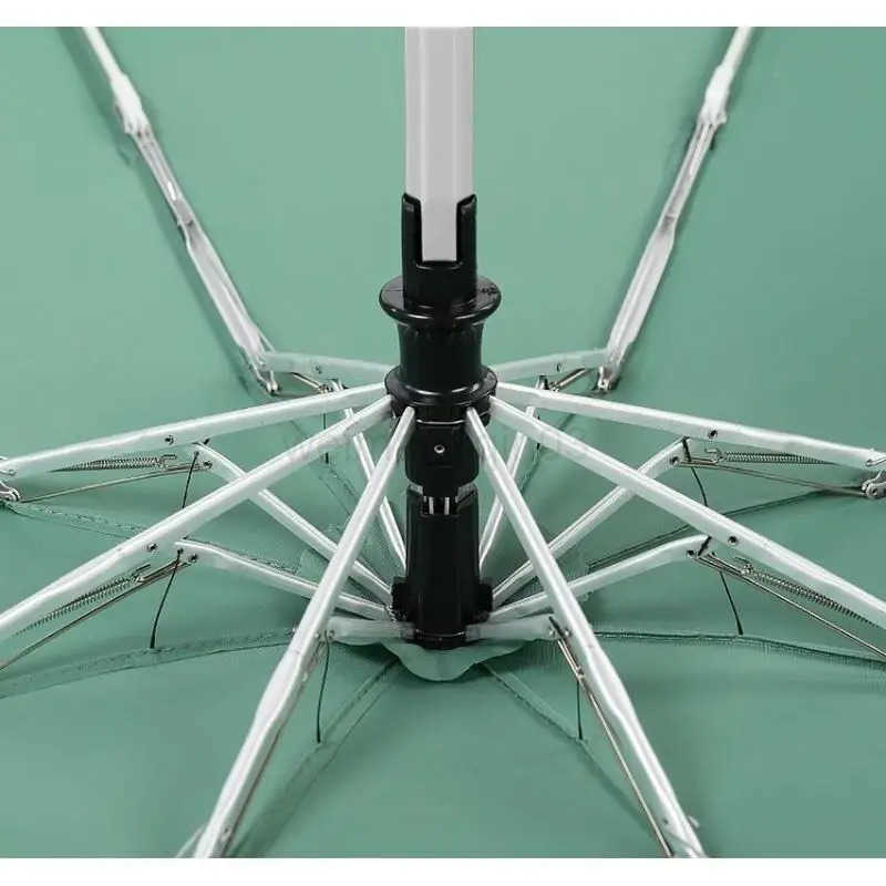 Mini Fully Automatic Umbrella UV Resistant Vinyl Sunshade Umbrella Portable 5 Fold Umbrella Dual-purpose Weather Travel Umbrella H260314