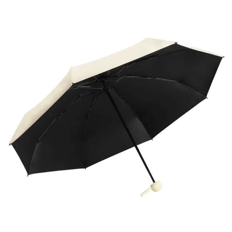 1Pc Mini Sun Umbrella Small Pocket Rain Umbrella Vinyl Folding UV Ultraviolet Protection Sun Shade Pocket Parasol Capsule H260314