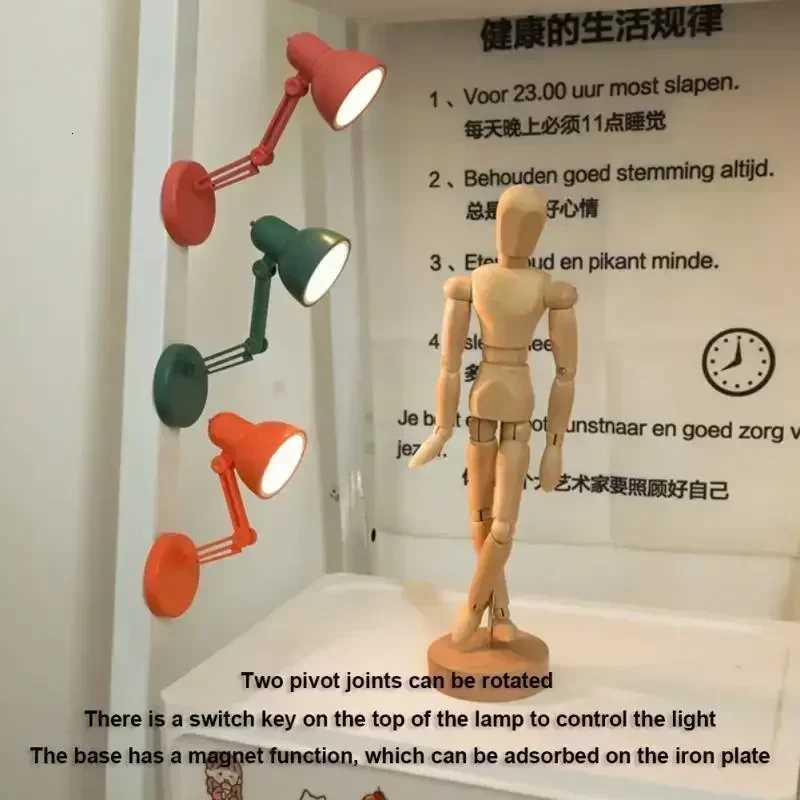 Portable LED Mini Desk Lamp with Clip USB Powered Reading Light for Bedroom Dorm Bed Table Study Night Lamp Y260314