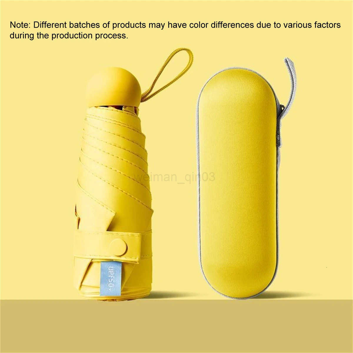 6 Bone Five-folding Capsule Umbrella Sun Protection Parasol Lightweight Mini Sunny and Rainy Dual-use Umbrellas for Commuting H260314