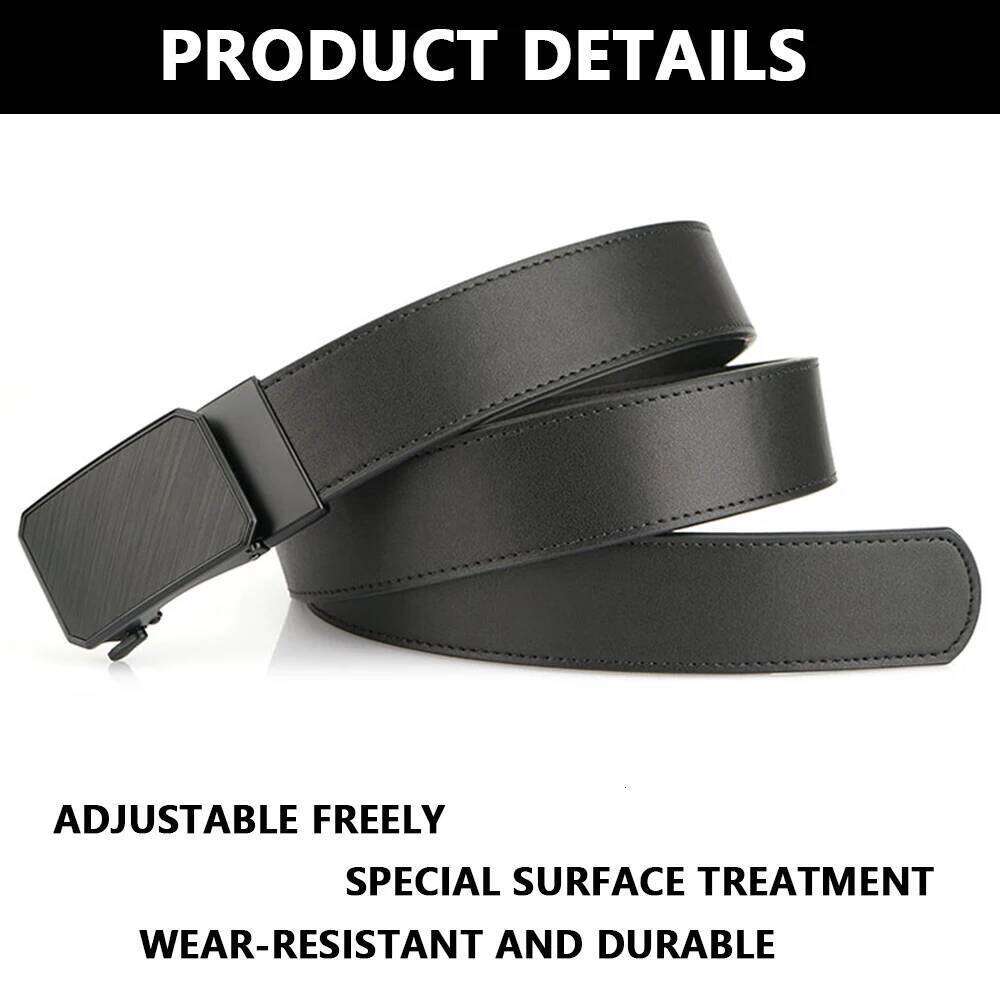 TUSHI New Gun Hanging Genuine Military Leather Luxury for Men Male Metal Automatic Buckle Waist Belt Z260226