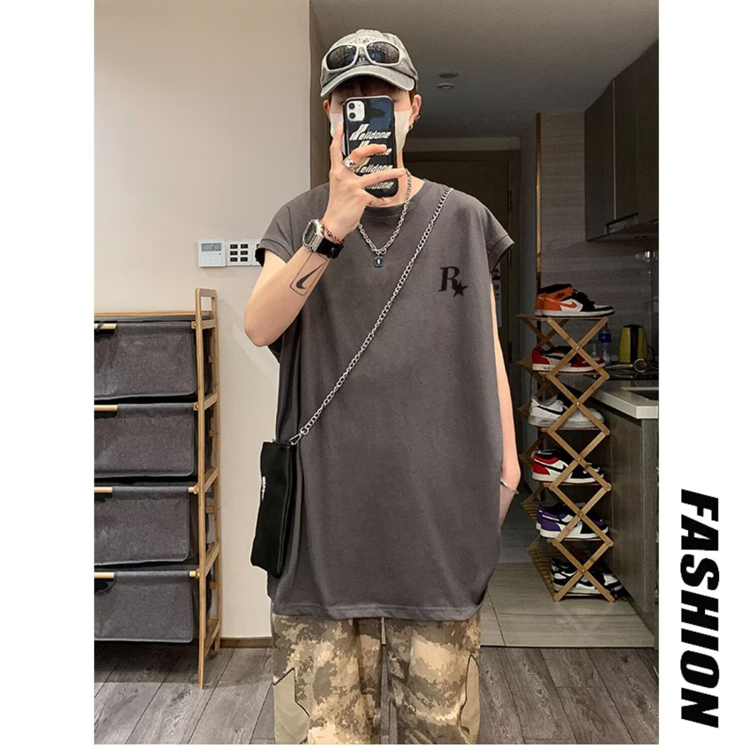 Summer Sleeveless For Men Trendy Sports Designer Hoodie And Fitness Tank Designer T-shirt Top Loose Polo Casual Trendy Comfortable Outerwear Vest
