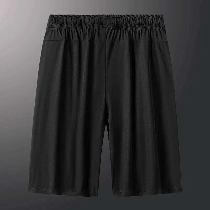 Plus Casual 6XL 7XL Big Size Gym Shorts Men Ice Silk Stretchy Summer Beach Short Pants Quick Dry Breathable Z260314