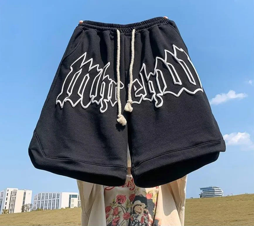 Streetwear Y2K Men and Women Shorts Letter Print Oversize Sports Shorts Harajuku Hip Hop Male Casual Short Pants 260311