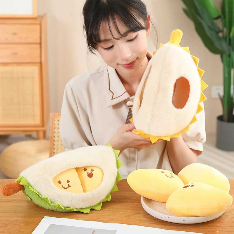 Creative Simulation Detachable Durian Fruit Shape Plush Toy Pillow Durian Decompression Toy Tearable Soft Doll Festival Gifts Y260314