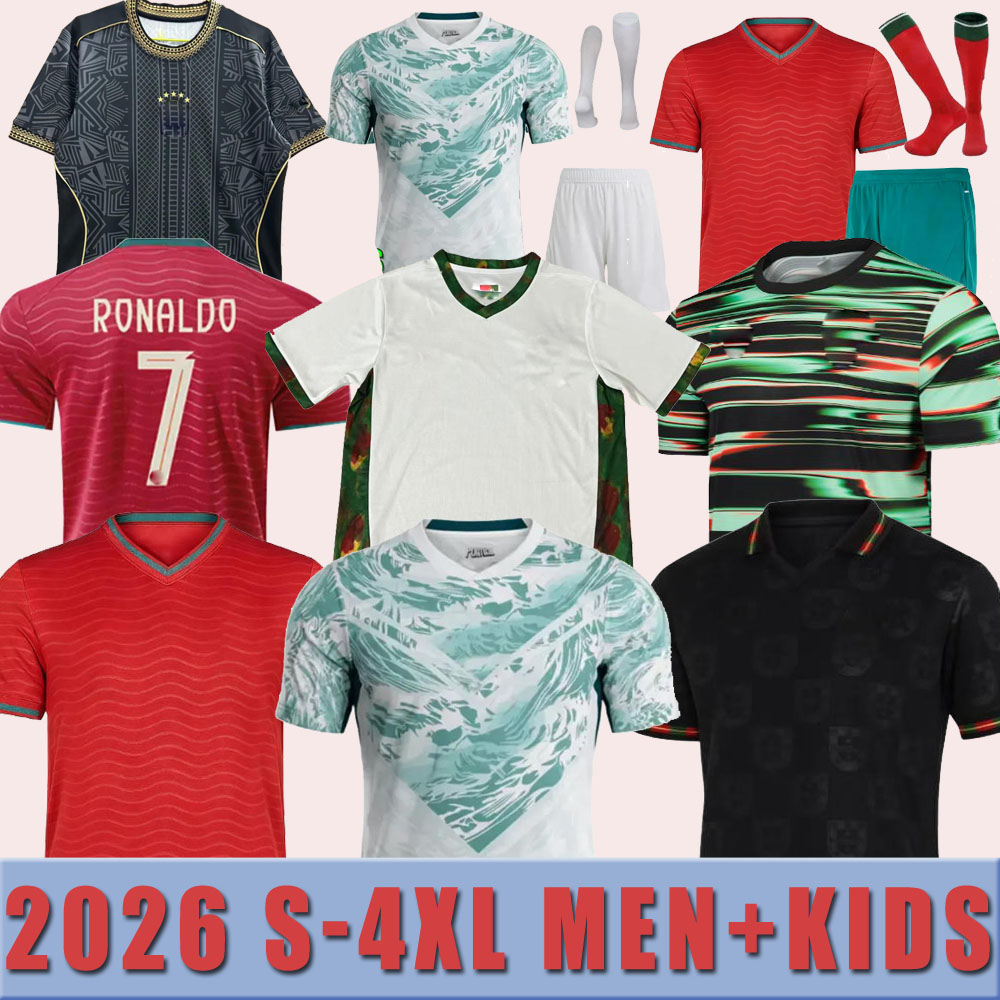 2026 2027 S-4XL Portugal Soccer Jerseys World Cup Portuguesa RoNalDo Jerseys JOAO FELIX BERNARDO B. FERNANDES PEPE 25 26 27 Portugal Football Shirt Team Men Kids Kit