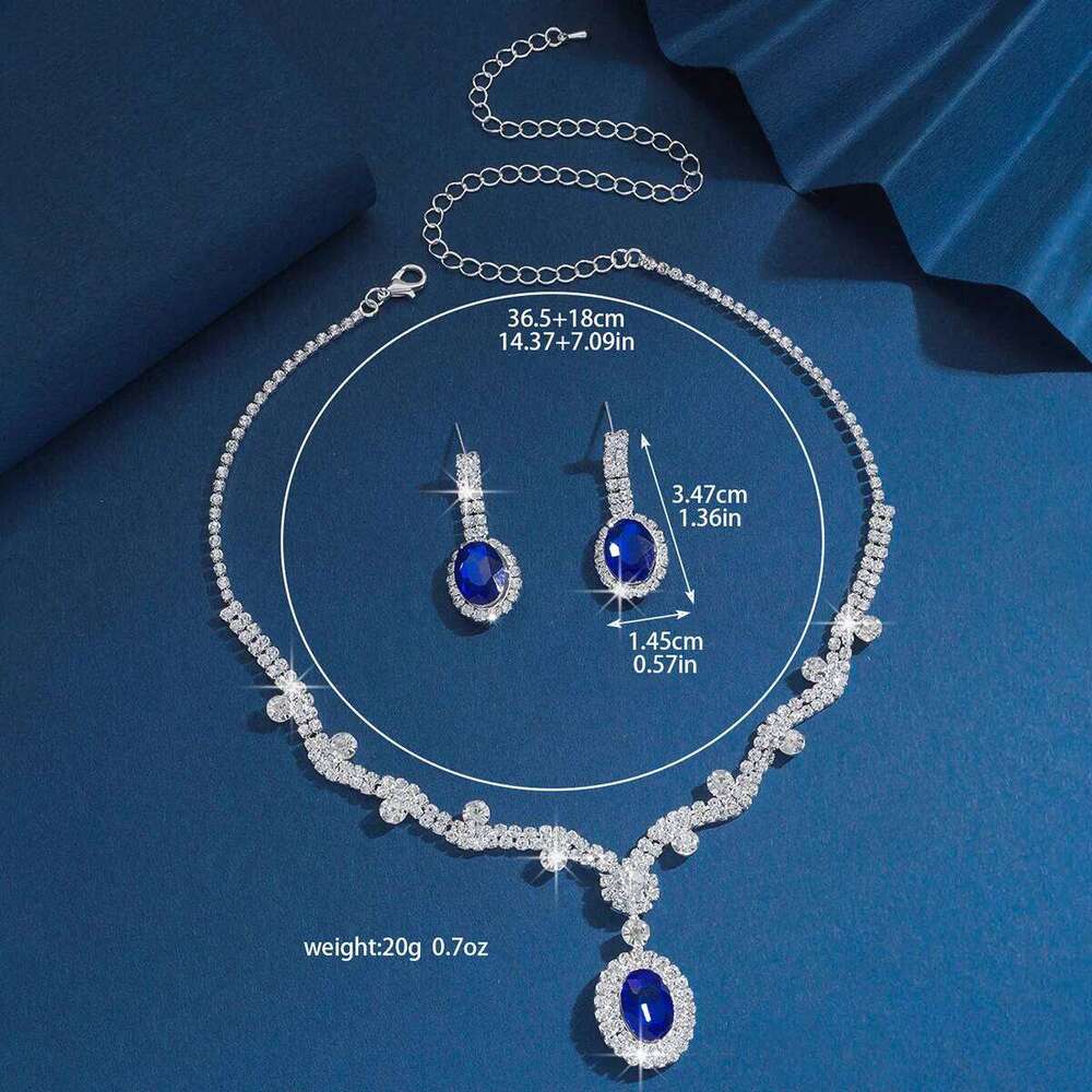 3PC Women's Fashion Geometric Round Necklace Earrings Jewelry Set Wedding Banquet Party Holiday Gifts Z260313