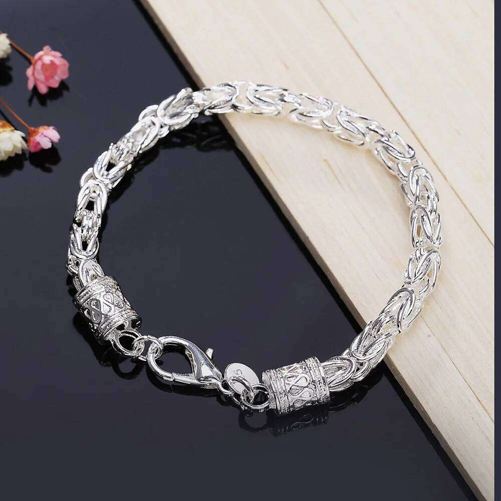 High quality 925 sterling silver Bracelet for woman man luxury Wedding party Christmas Gifts fashion fine Jewelry temperament Z260313