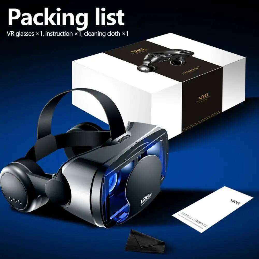VRG Pro 3D Virtual Reality VR Glasses Headset Viar Goggles Helmet Lenses Smart For Phone Smartphones Viewer Cell Devices 26Y0314