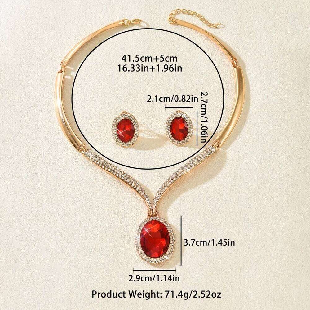 Cross border dress jewelry direct sales, European and American necklace earrings two-piece set, flower bride retro high-end set Z260313