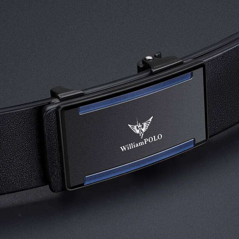 Simple toothless men's with automatic buckle, casual belt, fashionable and personalized belt Z260226