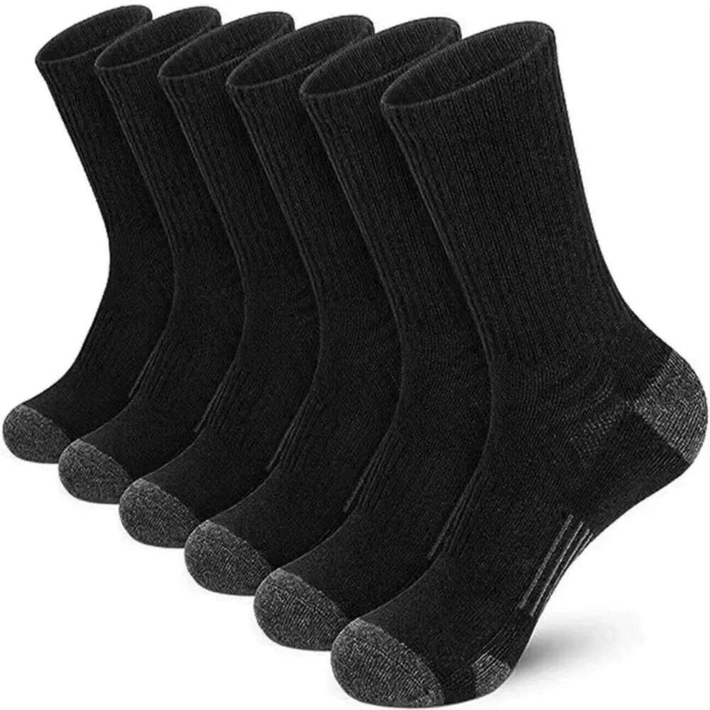 5Pairs Men's Outdoor Gym Socks High Quality Comfortable Soft Ground-Gripping Football Large Size New Style Z260314