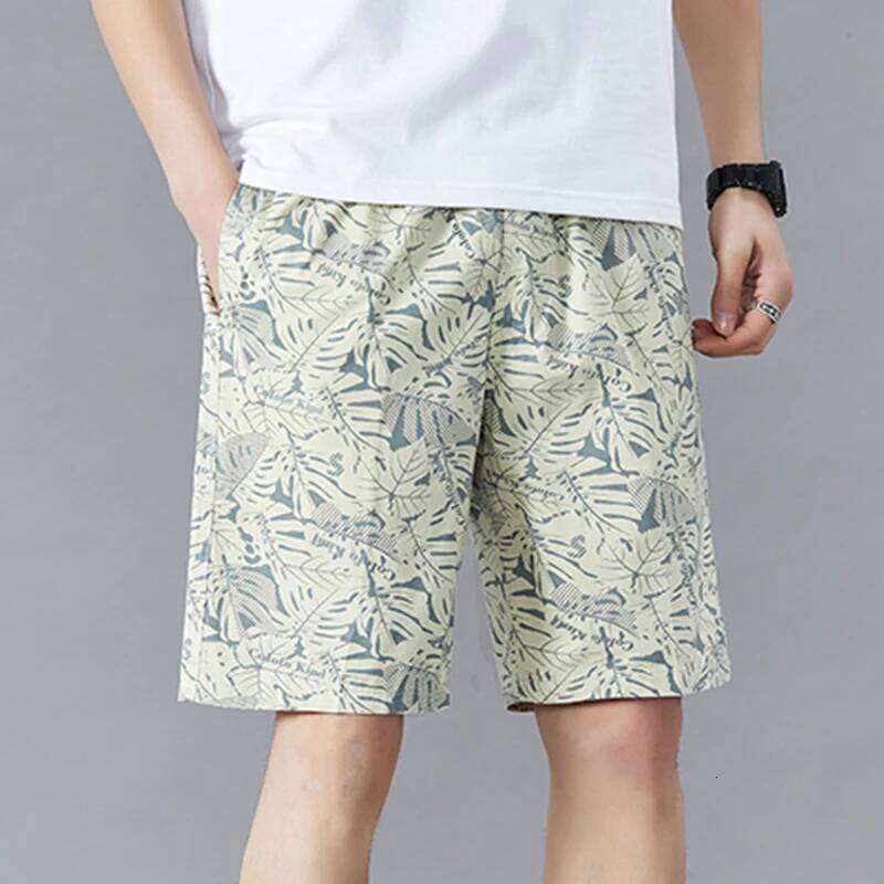 Quality Fashion Print Men Hawaii Beach Casual Shorts Outdoor Sports Elastic Waist 6XL Oversize Red Baggy Half Pants Z260314