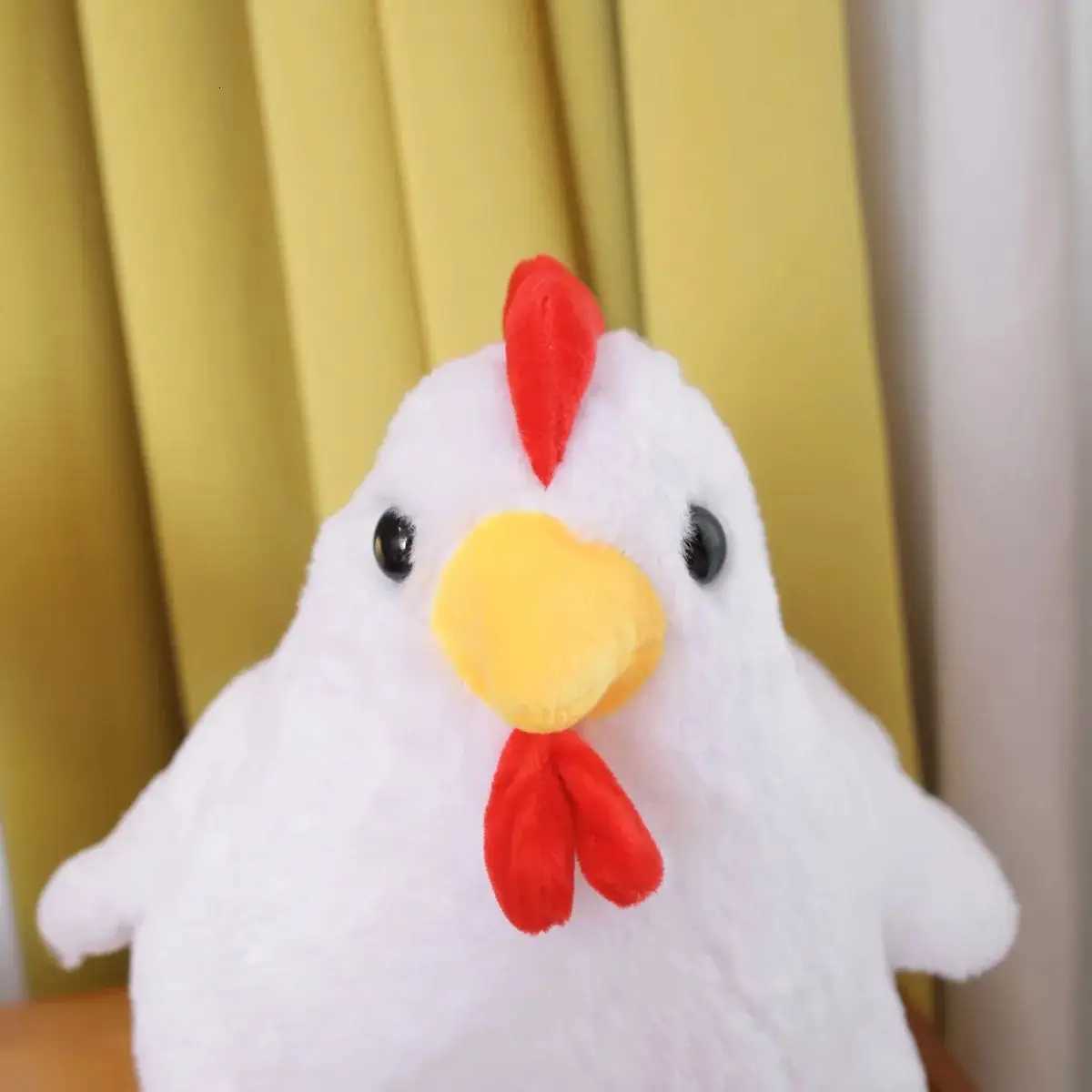 30/40CM Cute Big Rooster Stuffed Plush Toy Childrens Sleeping Doll Childrens Christmas Gift Pet Decoration Y260314