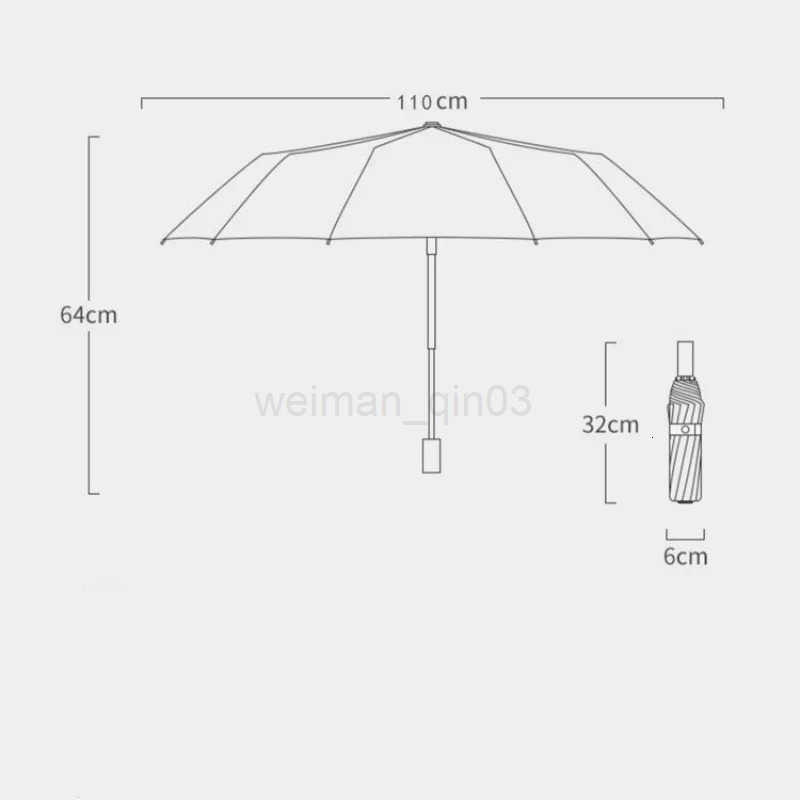 Morandi Fully Automatic Umbrella Black Glue Sunscreen Sun Umbrella Plus Sun Umbrella Wholesale H260314