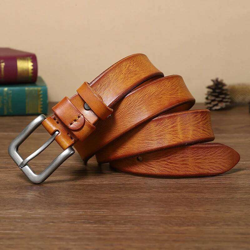 Mens belts Top Cowhide Full Match Casual Jeans Vintage Luxury High Quality Male Genuine Leather Belt For Men Z260226